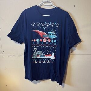 Space-Themed Graphic T-Shirt